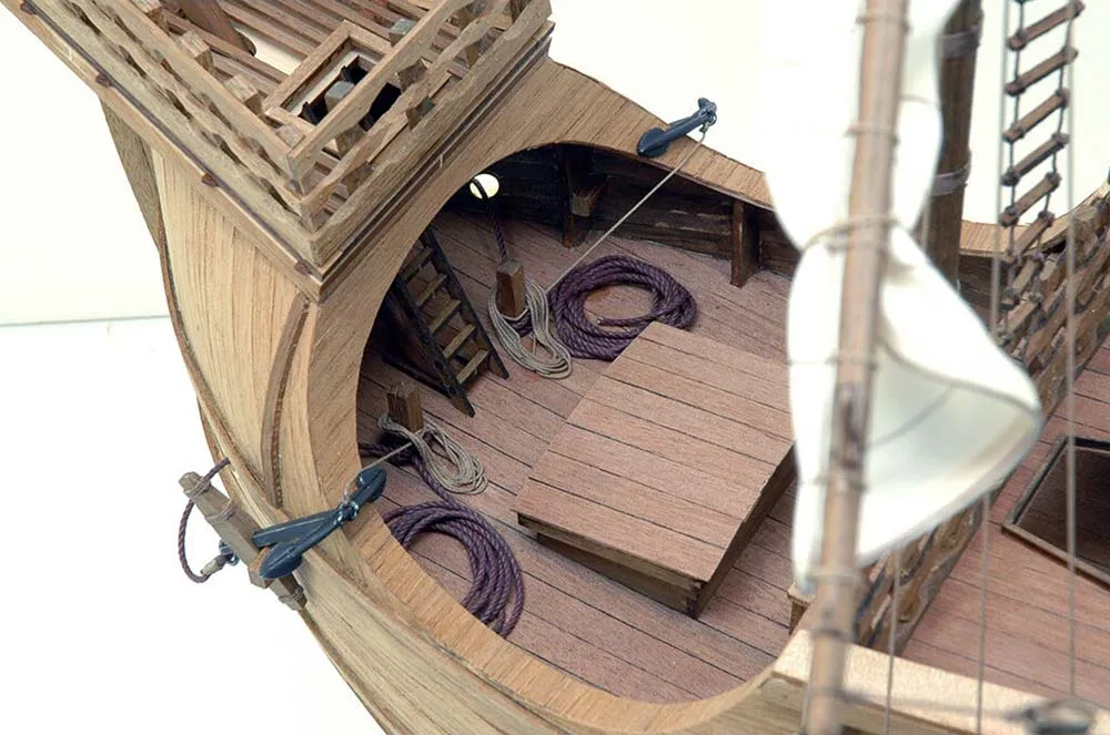 деревянная модель парусника Catalan Ship