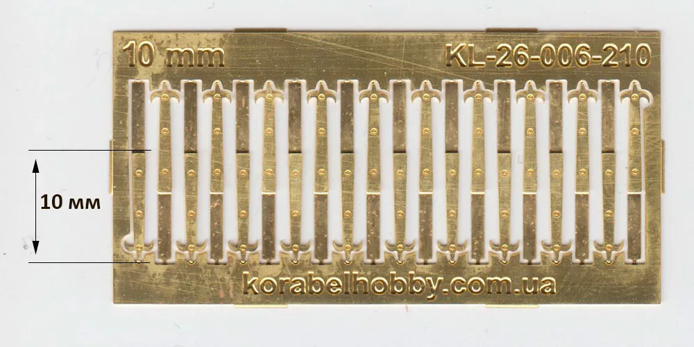 Петли пушечных портов, 10 мм, лилия, 20 шт