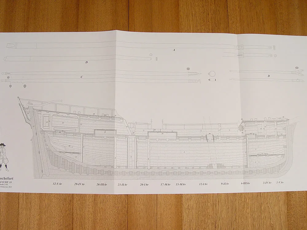 Le Rochefort, 1787 + чертежи Le Rochefort, 1787 + чертежи