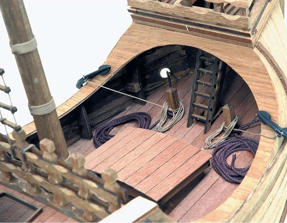 деревянная модель парусника Catalan Ship