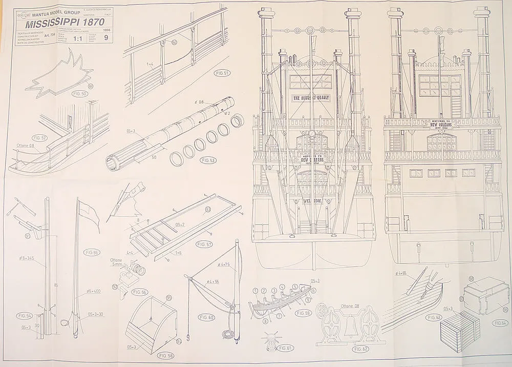 Чертеж парохода Mississippi Чертеж парохода Mississippi