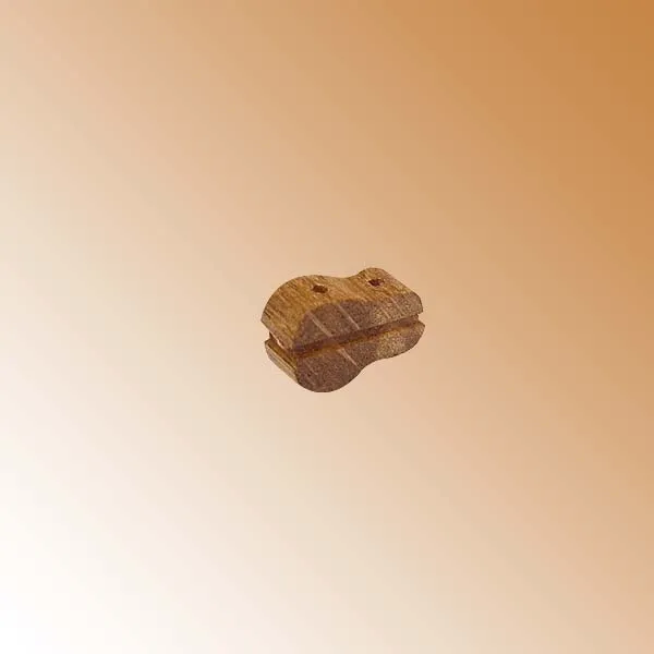 Комель-блок, одношкивный, орех, 8 мм, 4 шт