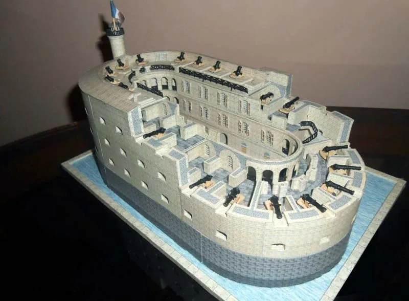 Модель из бумаги Форт Боярд