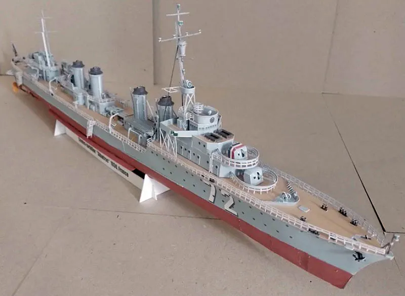 Модель из картона французский эсминец ALBATROS Модель из картона французский эсминец ALBATROS