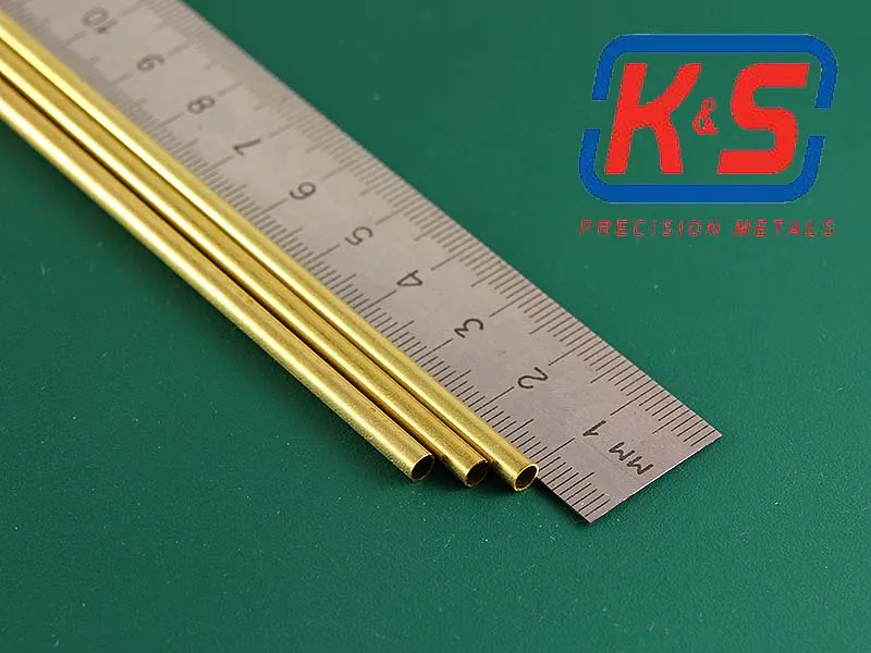 Тонкостенная латунная трубка 3,5 мм, 3 шт