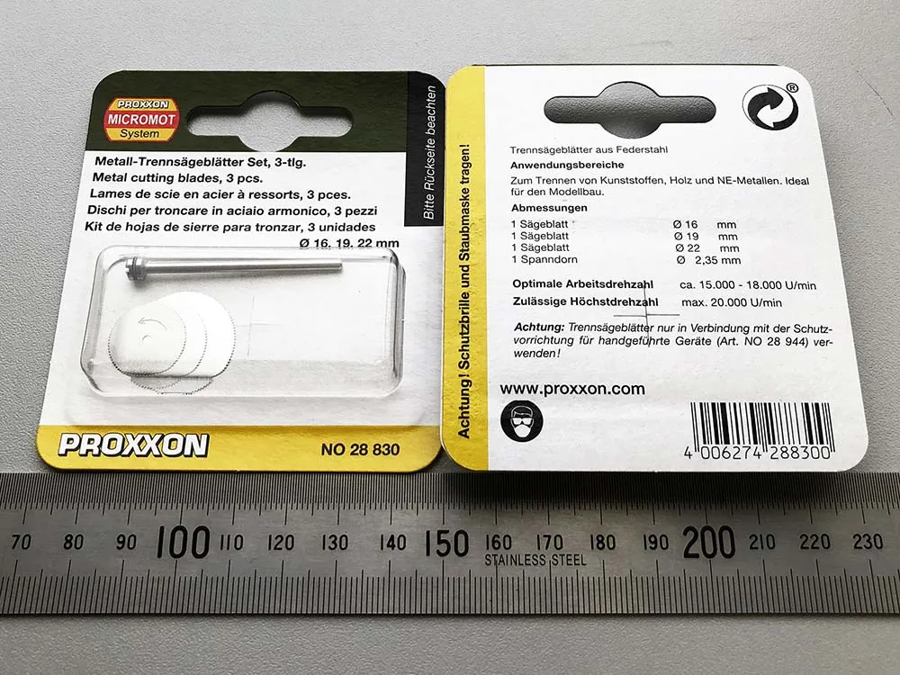 Отрезные диски Proxxon, набор из 3 шт