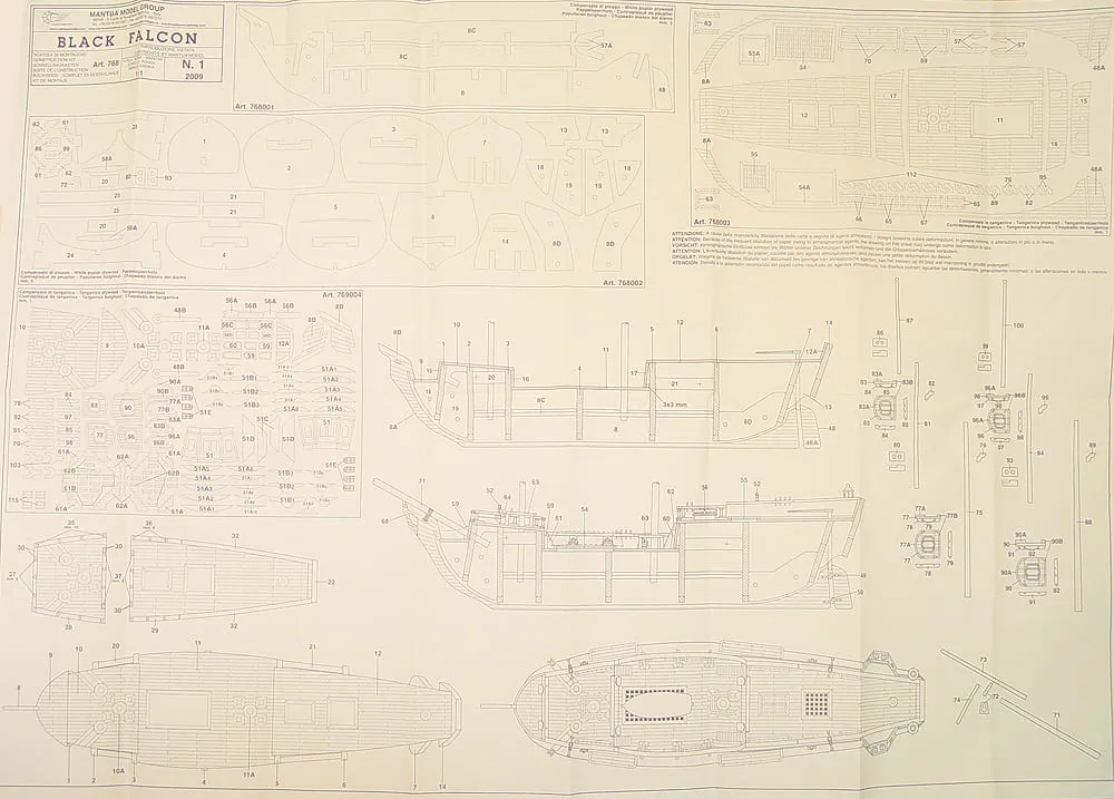Чертеж корабля Black Falcon Чертеж корабля Black Falcon
