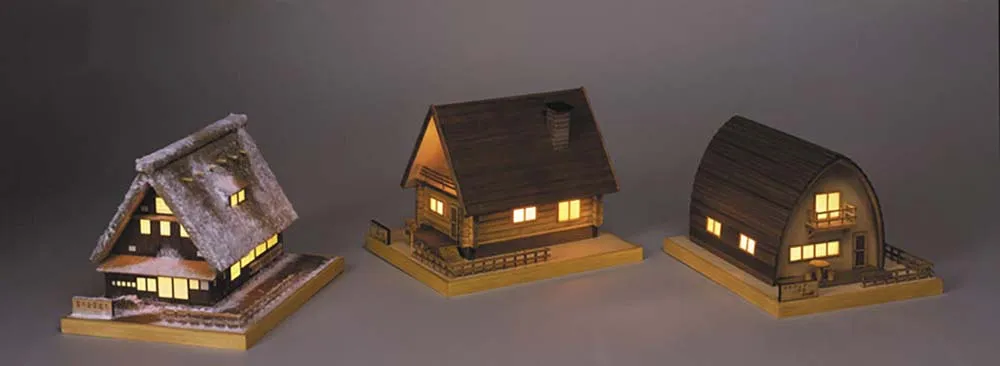 Yuki-No-Gassho, дом с подсветкой