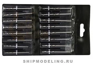 Набор из 16 сверл от 2 до 3 мм