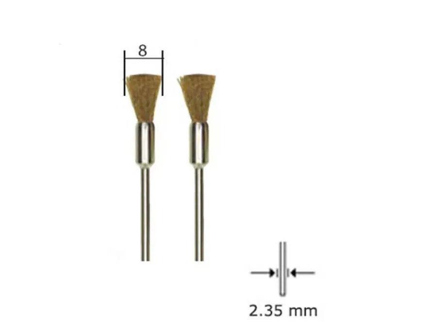 Латунные щётки Proxxon 8 мм, 2 шт