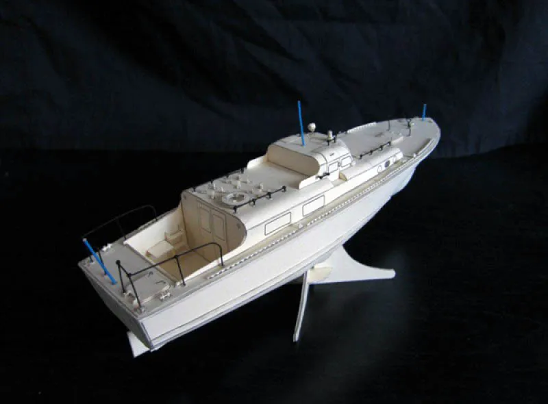 Модель из бумаги катер "Адмиральский" (пр. 371)