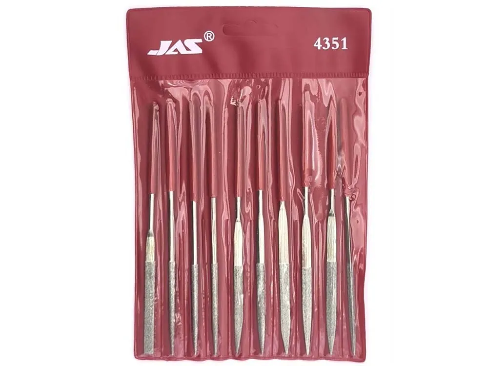 Набор алмазных 140 мм надфилей, 10 штук