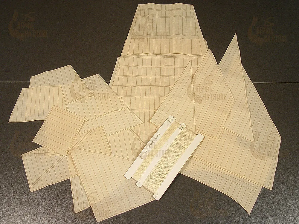 Паруса для модели HMS Mercury масштаб 1:96 Паруса для модели HMS Mercury масштаб 1:96