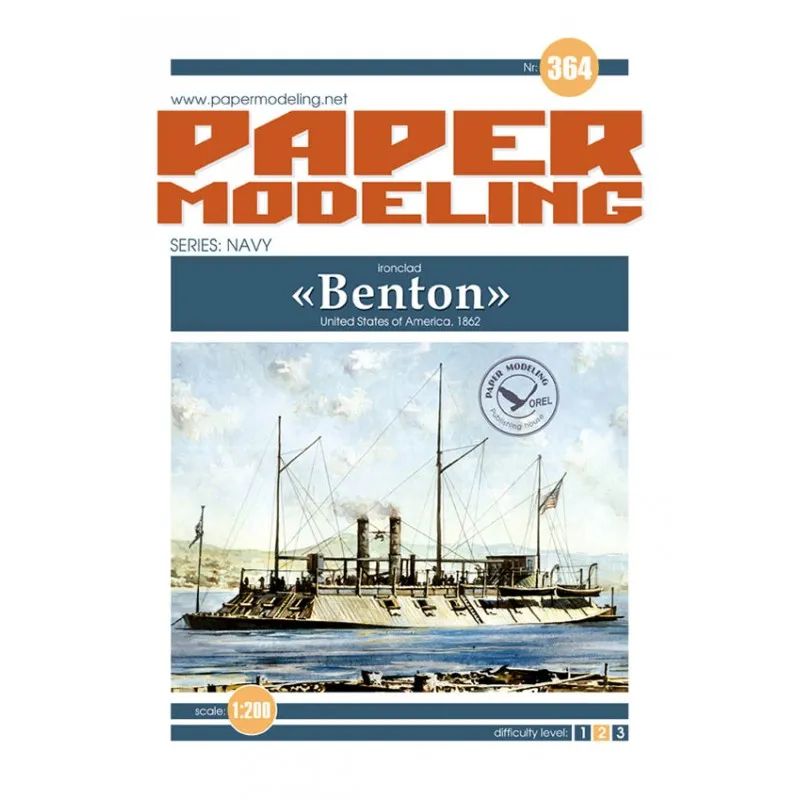 Модель из картона броненосец BENTON