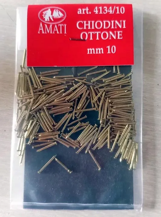 Гвоздь, латунь, 0,7х10 мм, 200 шт Гвоздь, латунь, 0,7х10 мм, 200 шт