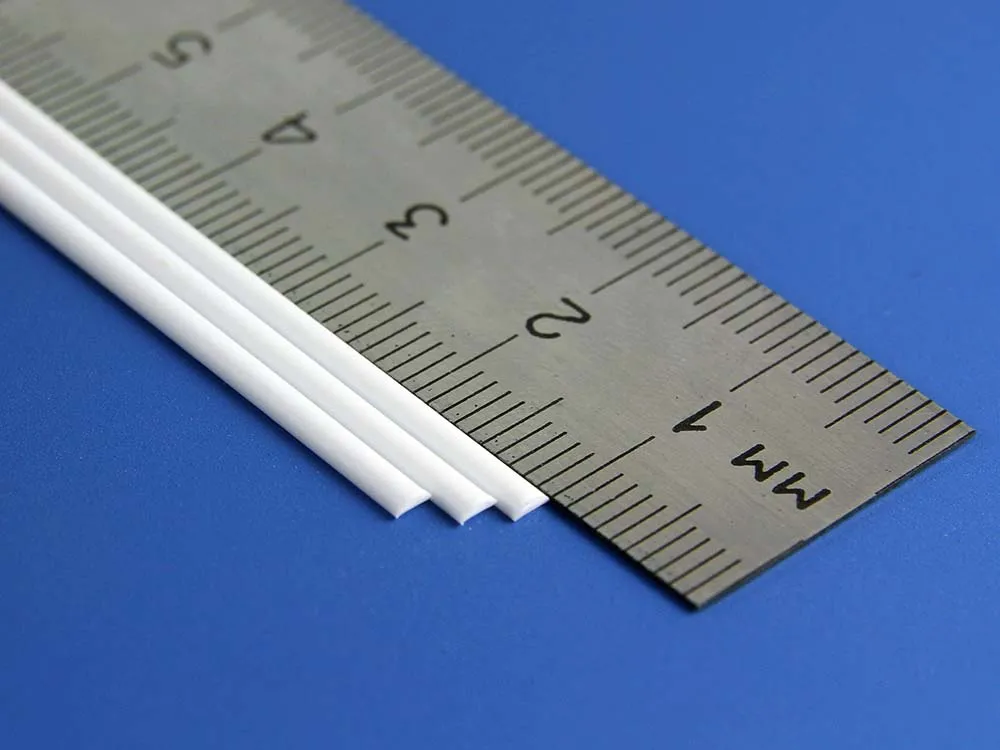 Пруток пластиковый полукруглый 2,0 мм, 4 шт/уп.