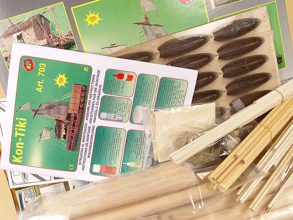 Модель корабля своими руками Плот Kon-Tiki Модель корабля своими руками Плот Kon-Tiki