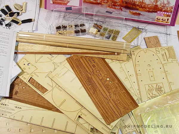 модель корабля для сборки HMS Surprise
