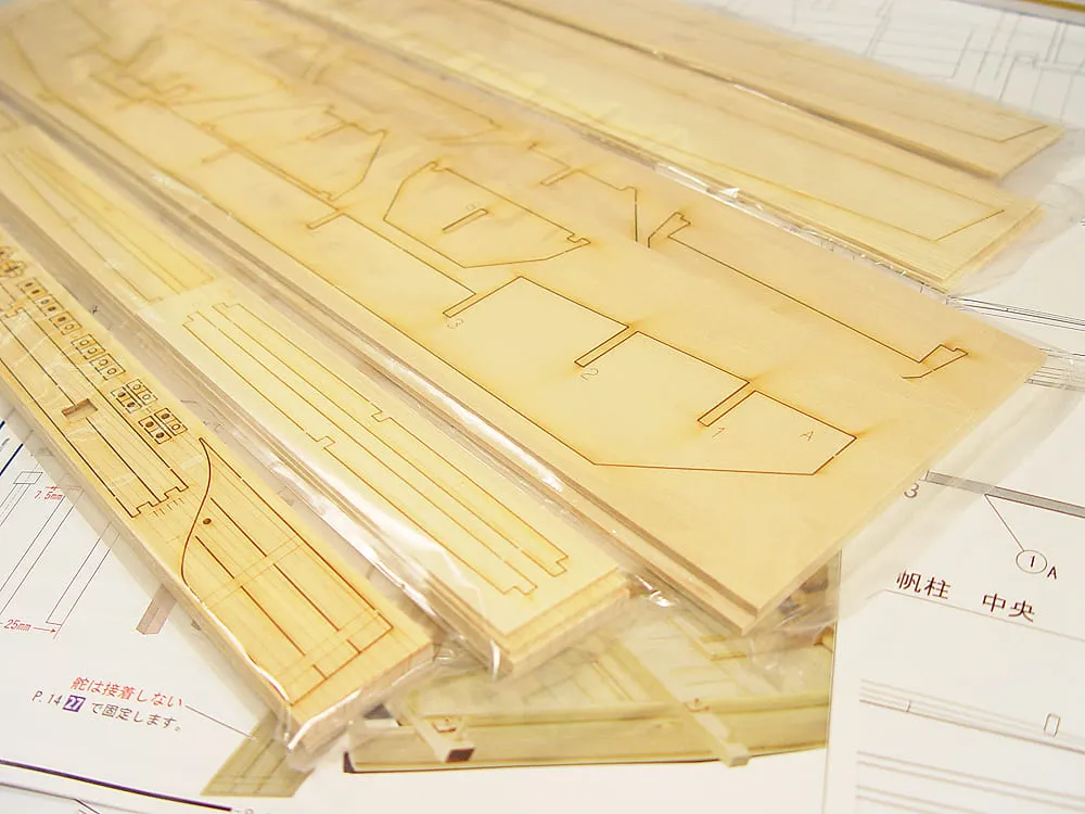 деревянная модель парусника Hacchoro