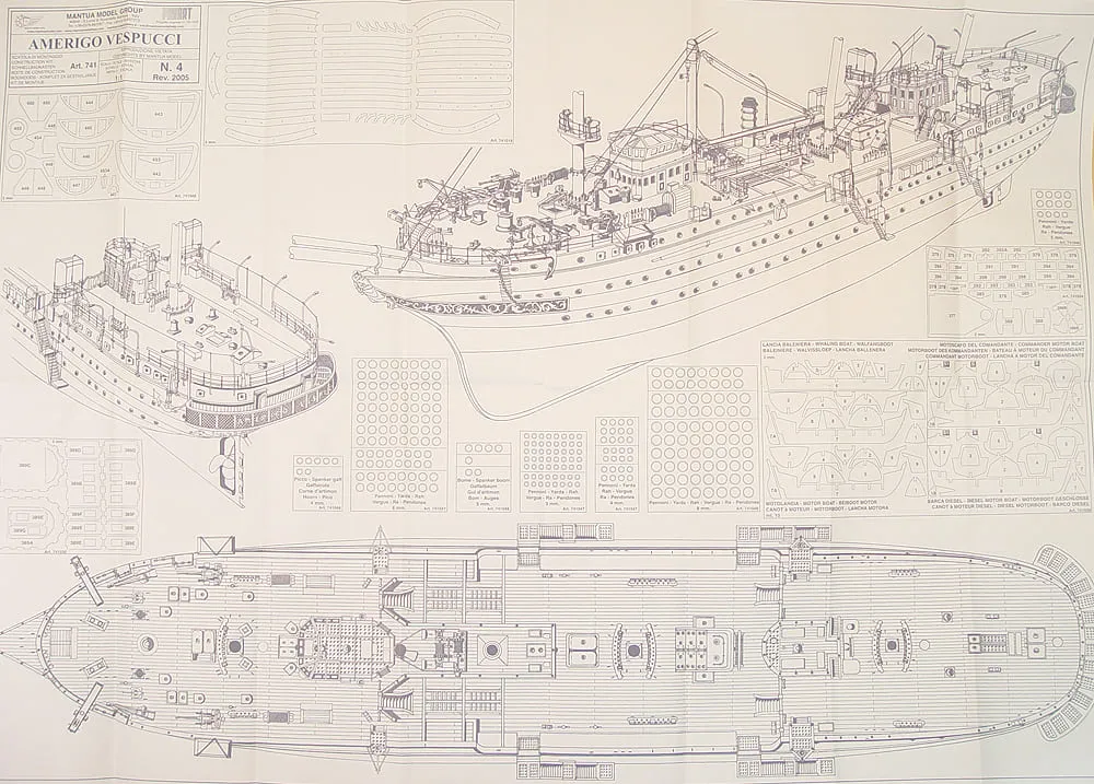 Чертежи корабля Amerigo Vespucci (1:84) Чертежи корабля Amerigo Vespucci (1:84)
