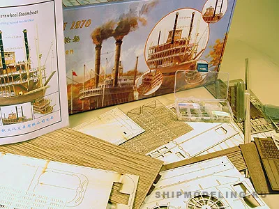 модель корабля для сборки Mississippi 1870