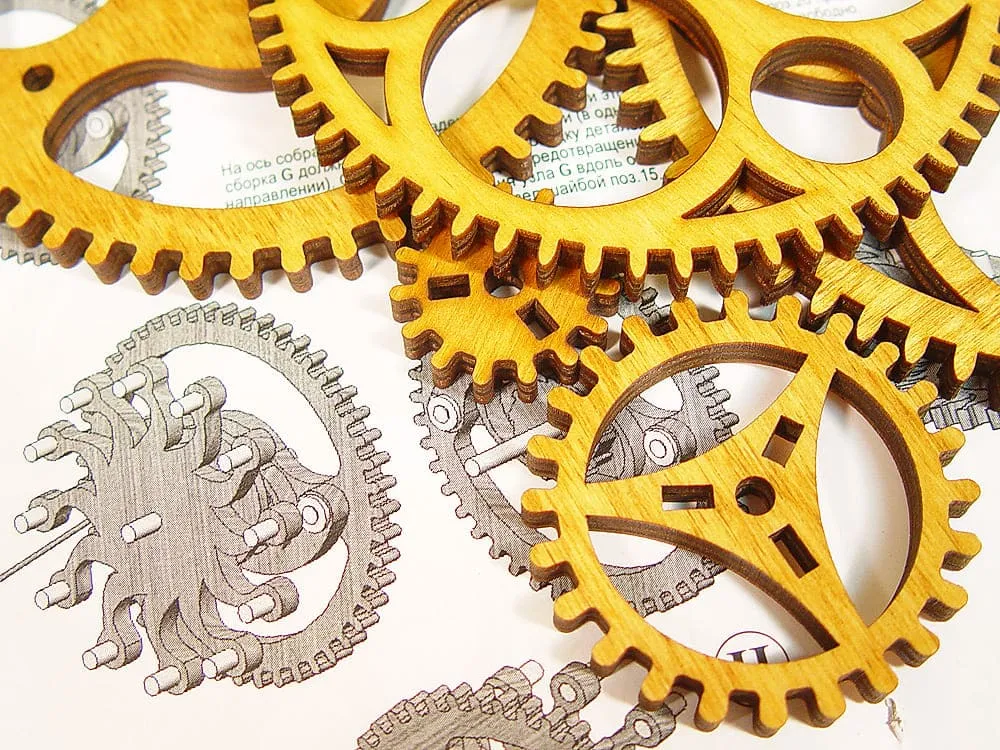 Механические деревянные часы, набор для сборки Механические деревянные часы, набор для сборки