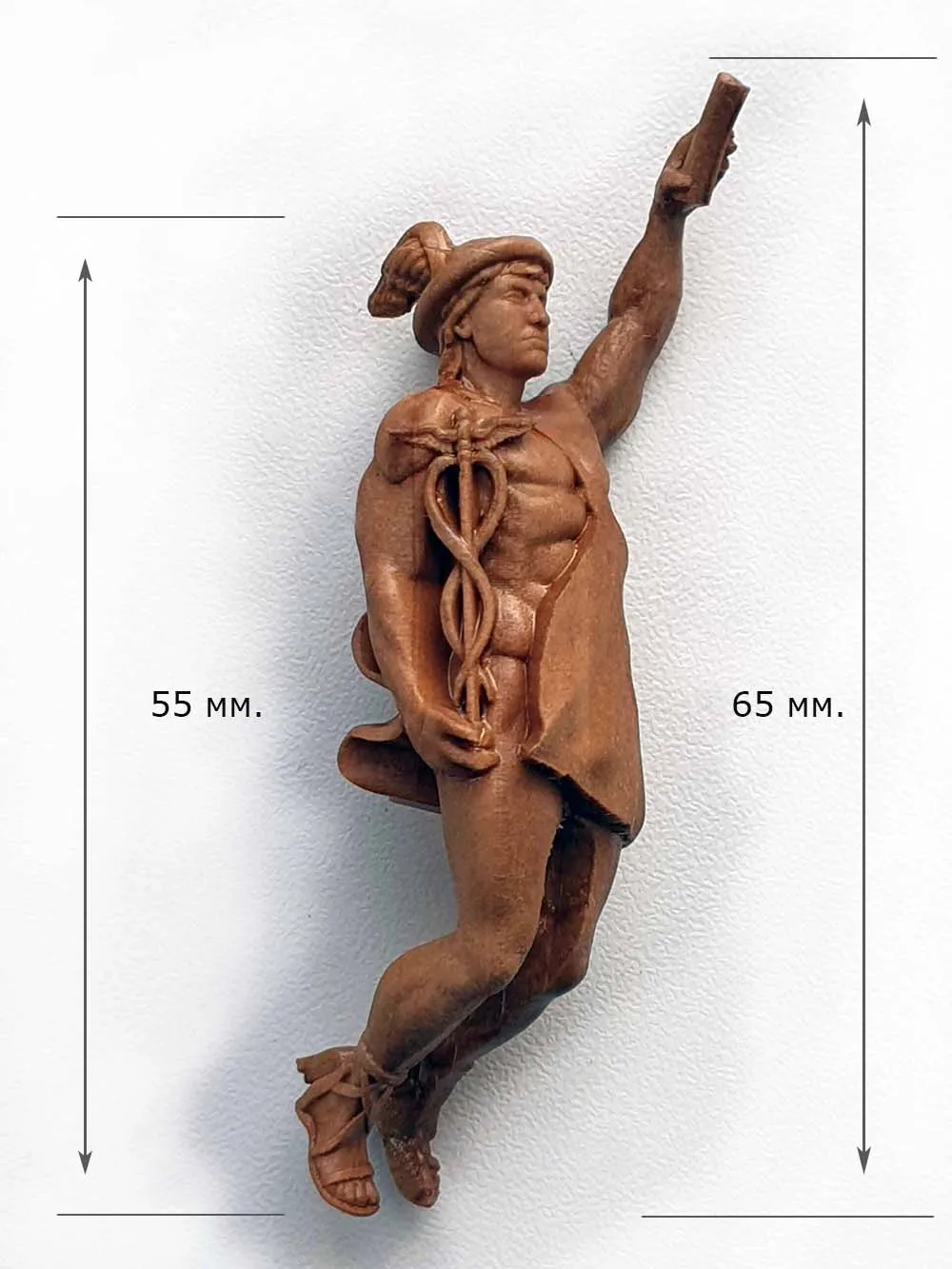 Носовая фигура для модели корабля "Меркурий" (ростовая), дерево, масштаб 1:64 Носовая фигура для модели корабля "Меркурий" (ростовая), дерево, масштаб 1:64