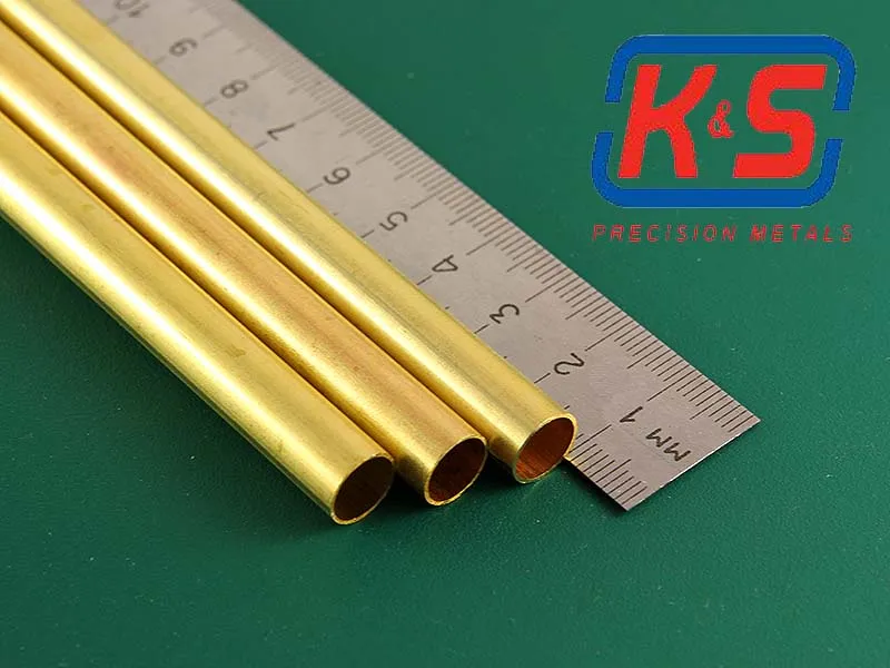 Латунная трубка 9х0,45 мм, 1 шт