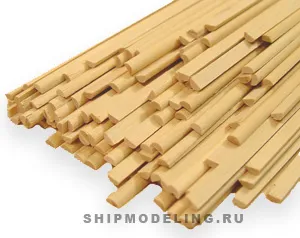 Полукруглая заготовка диаметром 5 мм, рамин, 1 шт.