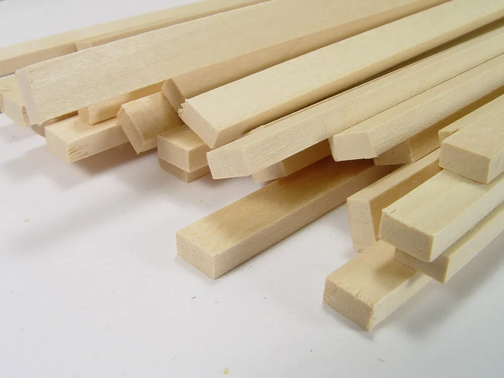 Рейка 5х5мм, липа, 4 шт