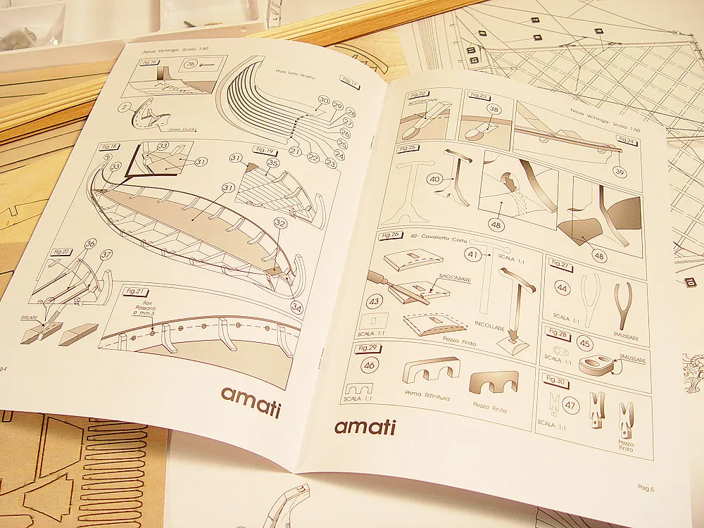 Драккар (Корабль викингов) +  (Полный набор инструментов, клея и краски)