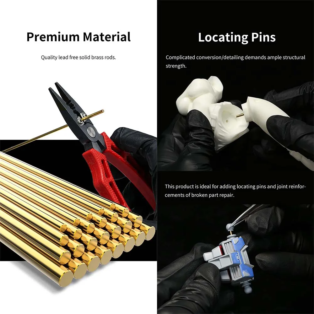 Пруток латунный 1 мм, 6 шт