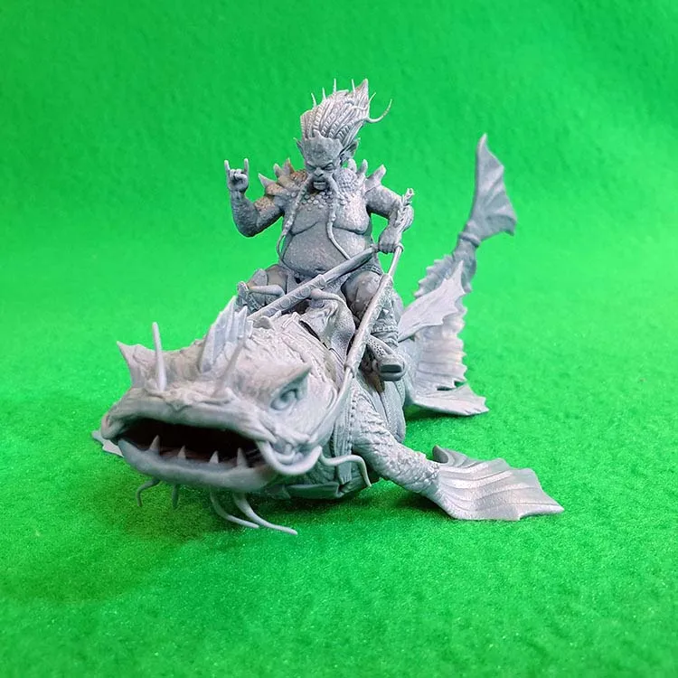 Миниатюра "Водяной на соме" Миниатюра "Водяной на соме"