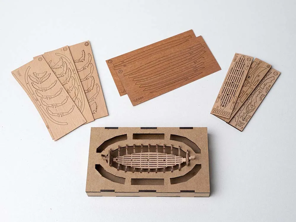 Шлюпка XVI века, 136 мм