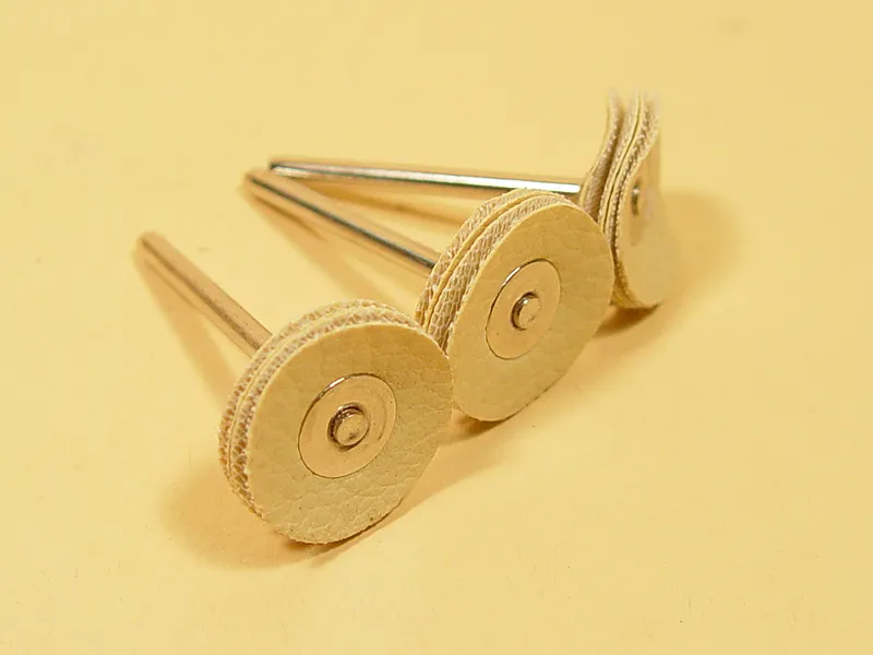 Диск полировальный, кожа, 22 мм, 3 шт JAS