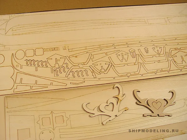 модель корабля для сборки Wedding Gondola