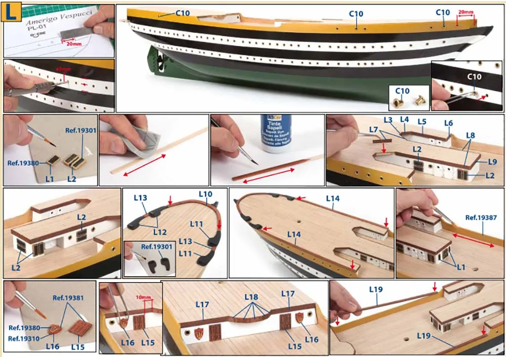 модель корабля своими руками Amerigo Vespucci