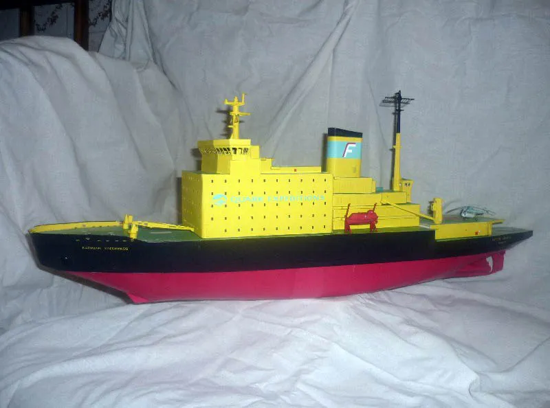 Модель из бумаги ледокол Капитан Хлебников