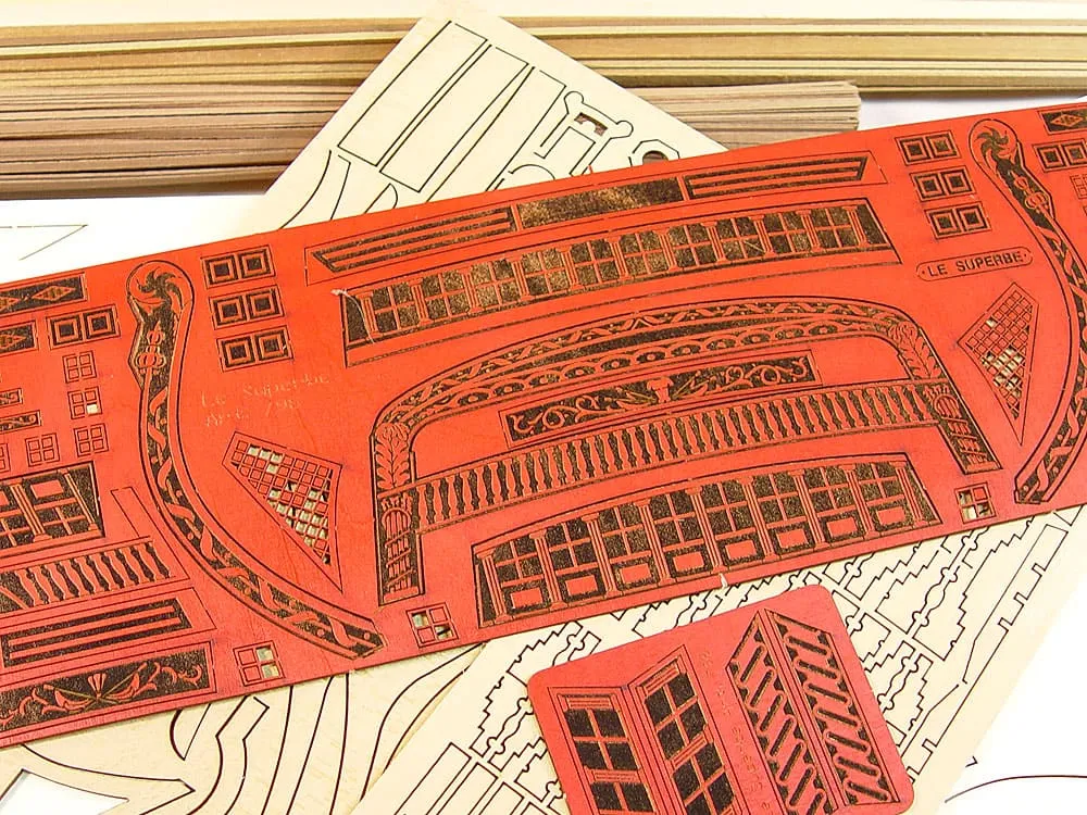 Модель корабля своими руками La Superbe