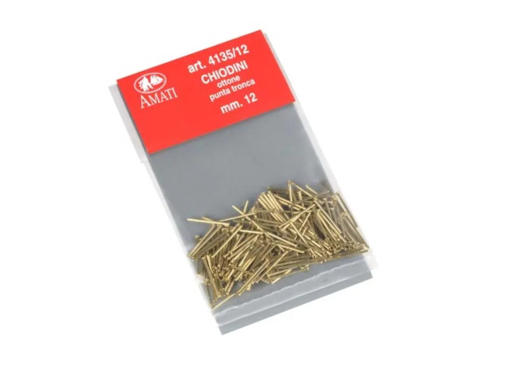 Гвоздь тупой, латунь, 12 мм, 200 шт Гвоздь тупой, латунь, 12 мм, 200 шт