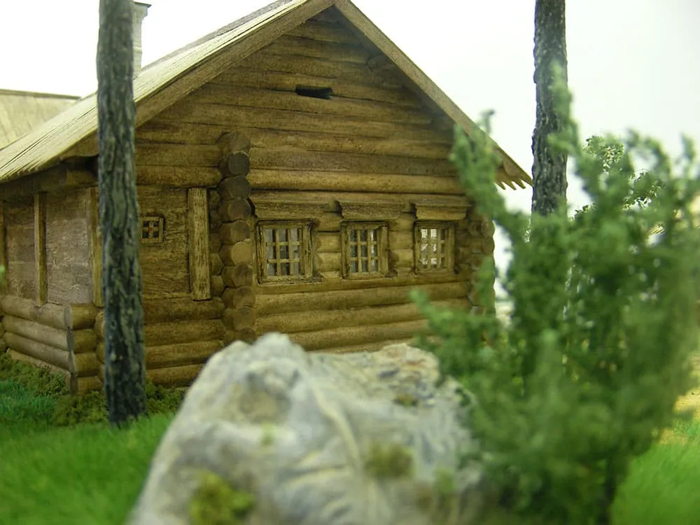 Домик Петра I из Архангельска XVIII век, , 1500 деталей