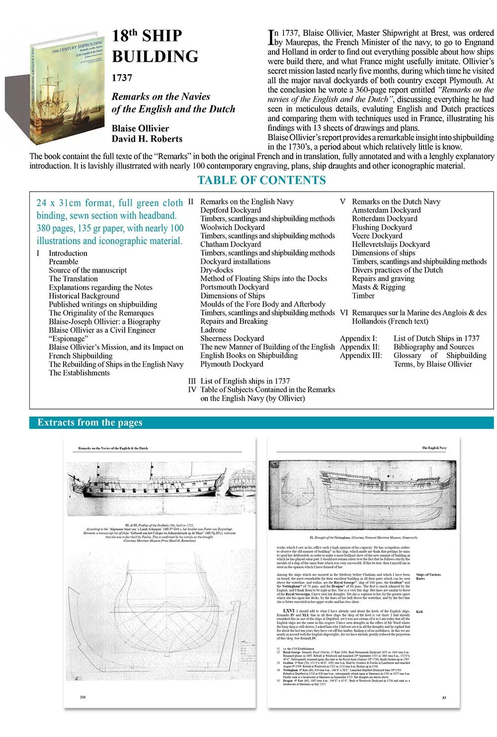 18th century shipbuilding. Remarks by Blaise Olliver 18th century shipbuilding. Remarks by Blaise Olliver