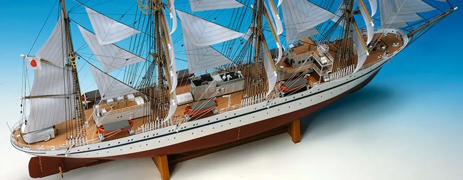 деревянная модель парусника Nippon Maru деревянная модель парусника Nippon Maru