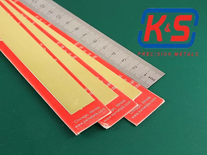 Полоска латунная 19х0,4 мм, 1 шт