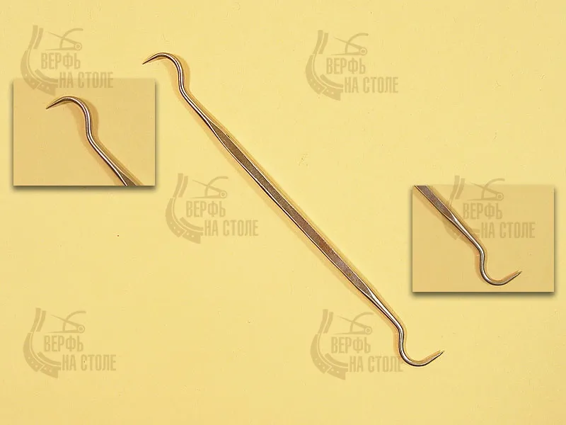 Двухсторонний изогнутый крюк, 140 мм