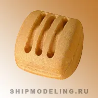 Блок профессиональный, трёхшкивный, груша, 3 мм, 10 шт