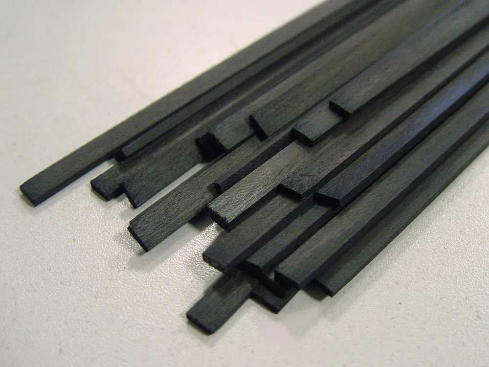 Рейка, черный граб, 2х2 мм, длина 400 мм, 2 шт