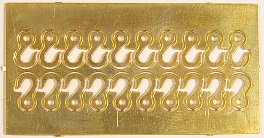 Гак, латунь, 3 мм, 20 шт