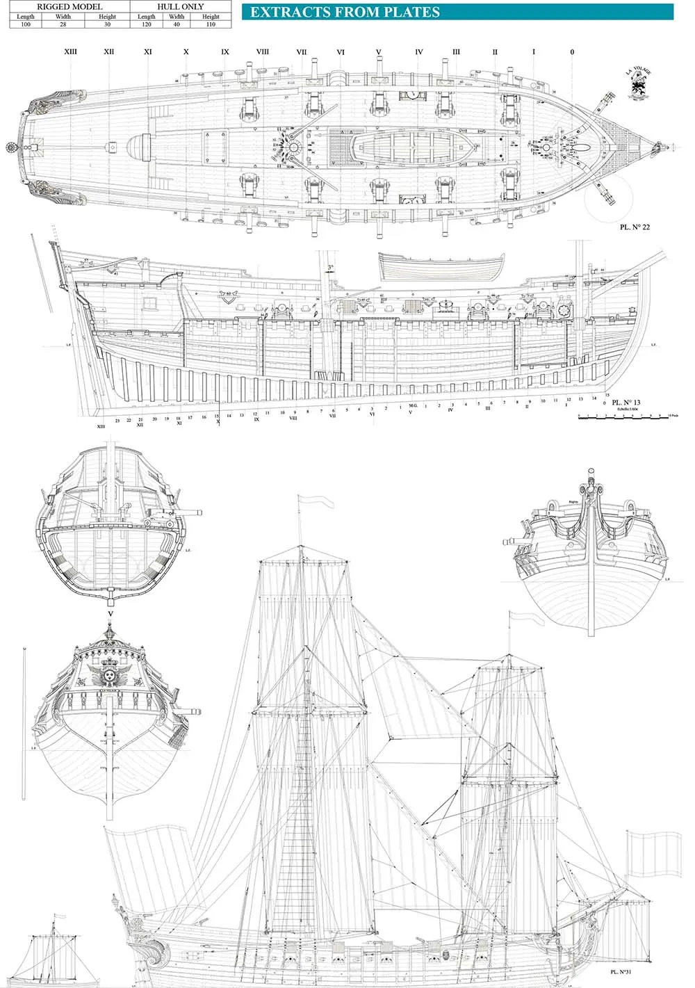 La Volage, 1693 + чертежи La Volage, 1693 + чертежи