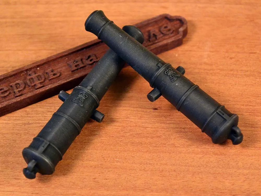 Ствол пушки тип Blomefield, герб Георг 3, 32 фунта, масштаб 1:48, длина 66 мм, 2 шт